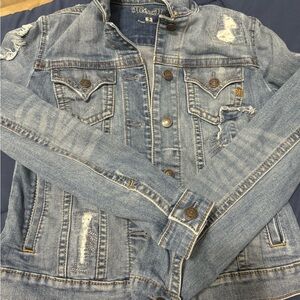 Miss Me Light Blue Denim Jacket